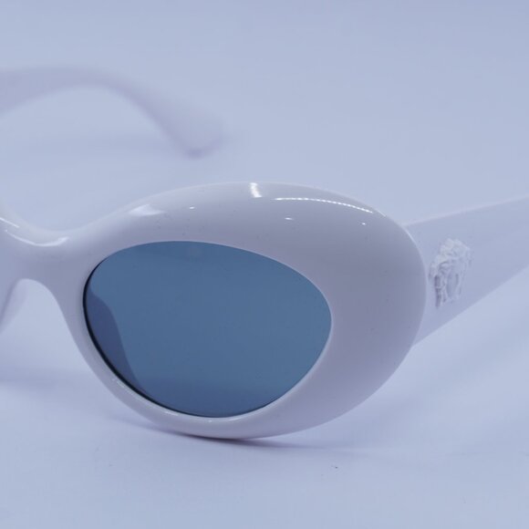 Versace VE4456U 314/1 Sunglasses White Oval Frame, Grey Lenses main image 6